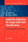 Inductive Inference for Large Scale Text Classification : Kernel Approaches and Techniques - Book