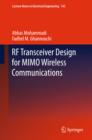 RF Transceiver Design for MIMO Wireless Communications - eBook