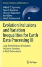 Evolution Inclusions and Variation Inequalities for Earth Data Processing III : Long-Time Behavior of Evolution Inclusions Solutions in Earth Data Analysis - Book
