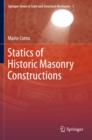 Statics of Historic Masonry Constructions - Book