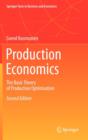 Production Economics : The Basic Theory of Production Optimisation - Book