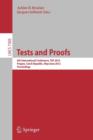 Tests and Proofs : 6th International Conference, TAP 2012, Prague, Czech Republic, May 31 -- June 1, 2012. Proceedings - Book