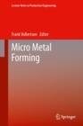 Micro Metal Forming - Book