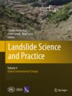 Landslide Science and Practice : Volume 4: Global Environmental Change - Book