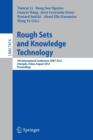 Rough Sets and Knowledge Technology : 7th International Conference, RSKT 2012, Chengdu, China, August 17-20, 2012, Proceedings - Book