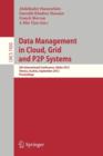 Data Mangement in Cloud, Grid and P2P Systems : 5th International Conference, Globe 2012, Vienna, Austria, September 5-6, 2012, Proceedings - Book