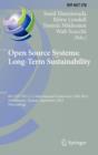Open Source Systems: Long-Term Sustainability : 8th IFIP WG 2.13 International Conference, OSS 2012, Hammamet, Tunisia, September 10-13, 2012, Proceedings - Book