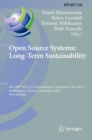 Open Source Systems: Long-Term Sustainability : 8th IFIP WG 2.13 International Conference, OSS 2012, Hammamet, Tunisia, September 10-13, 2012, Proceedings - eBook