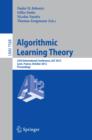 Algorithmic Learning Theory : 23rd International Conference, ALT 2012, Lyon, France, October 29-31, 2012, Proceedings - eBook