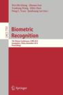 Biometric Recognition : 7th Chinese Conference, CCBR 2012, Guangzhou, China, December 4-5, 2012, Proceedings - Book