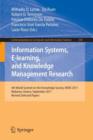 Information Systems, E-learning, and Knowledge Management Research : 4th World Summit on the Knowledge Society, WSKS 2011, Mykonos, Greece, September 21-23, 2011. Revised Selected Papers - Book