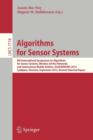 Algorithms for Sensor Systems : 8th International Symposium on Algorithms for Sensor Systems, Wireless Ad Hoc Networks and Autonomous Mobile Entities, ALGOSENSORS 2012, Ljubljana, Slovenia, September - Book