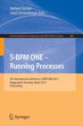 S-BPM ONE - Running Processes : 5th International Conference, S-BPM ONE 2013, Deggendorf, Germany, March 11-12, 2013. Proceedings - Book