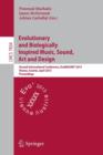 Evolutionary and Biologically Inspired Music, Sound, Art and Design : Second International Conference, EvoMUSART 2013, Vienna, Austria, April 3-5, 2013, Proceedings - Book