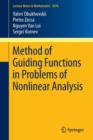 Method of Guiding Functions in Problems of Nonlinear Analysis - Book