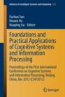 Foundations and Practical Applications of Cognitive Systems and Information Processing : Proceedings of the First International Conference on Cognitive Systems and Information Processing, Beijing, Chi - Book