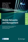 Mobile Networks and Management : 4th International Conference, MONAMI 2012, Hamburg, Germany, September 24-26, 2012, Revised Selected Papers - Book