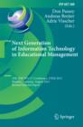 Next Generation of Information Technology in Educational Management : 10th IFIP WG 3.7 Conference, ITEM 2012, Bremen, Germany, August 5-8, 2012, Revised Selected Papers - eBook