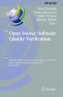 Open Source Software: Quality Verification : 9th IFIP WG 2.13 International Conference, OSS 2013, Koper-Capodistria, Slovenia, June 25-28, 2013, Proceedings - eBook