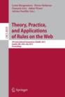 Theory, Practice, and Applications of Rules on the Web : 7th International Symposium, RuleML 2013, Seattle, WA, USA, July 11-13, 2013, Proceedings - Book