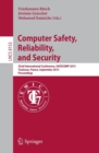 Computer Safety, Reliability, and Security : 32nd International Conference, SAFECOMP 2013, Toulouse, France, September 14-27, 2013, Proceedings - Book