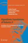 Algorithmic Foundations of Robotics X : Proceedings of the Tenth Workshop on the Algorithmic Foundations of Robotics - Book