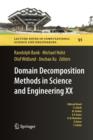 Domain Decomposition Methods in Science and Engineering XX - Book