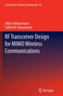 RF Transceiver Design for MIMO Wireless Communications - Book