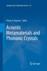 Acoustic Metamaterials and Phononic Crystals - Book