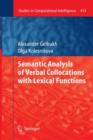 Semantic Analysis of Verbal Collocations with Lexical Functions - Book