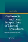 Psychosocial and Legal Perspectives of Marital Breakdown : With Special Emphasis on Spain - Book