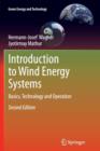 Introduction to Wind Energy Systems : Basics, Technology and Operation - Book