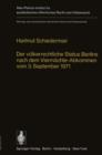 Der Volkerrechtliche Status Berlins Nach Dem Viermachte-Abkommen vom 3. September 1971 - Book