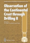 Observation of the Continental Crust through Drilling II : Proceedings of the International Symposium held in Seeheim, October 3-6, 1985 - eBook