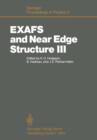 EXAFS and Near Edge Structure III : Proceedings of an International Conference, Stanford, CA, July 16-20, 1984 - Book