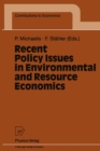 Recent Policy Issues in Environmental and Resource Economics - eBook