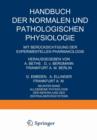 Allgemeine Physiologie Der Nerven Und Des Zentralnervensystems - Book