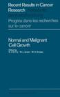 Normal and Malignant Cell Growth - Book