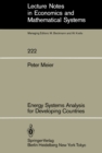 Energy Systems Analysis for Developing Countries - eBook