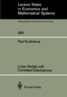 Linear Models with Correlated Disturbances - eBook