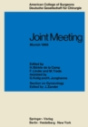 Joint Meeting Munich 1968 : Proceedings of the Sectional Meeting of American College of Surgeons in Cooperation with the Deutsche Gesellschaft fur Chirurgie June 26-29, 1968, un Munich - eBook