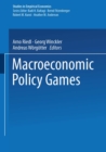 Macroeconomic Policy Games - eBook