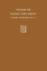 Festgabe Fur Rudolf Von Gneist Zum Doktorjubilaum Am XX. November MDCCCLXXXVIII - Book