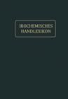 Biochemisches Handlexikon : IX. Band (2. Erganzungsband) - Book