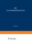 Die Naturwissenschaften - Book