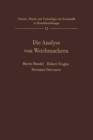 Die Analyse Von Weichmachern - Book