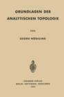 Grundlagen Der Analytischen Topologie - Book