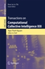 Transactions on Computational Collective Intelligence XIII - eBook