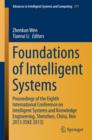 Foundations of Intelligent Systems : Proceedings of the Eighth International Conference on Intelligent Systems and Knowledge Engineering, Shenzhen, China, Nov 2013 (ISKE 2013) - Book