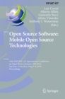 Open Source Software: Mobile Open Source Technologies : 10th IFIP WG 2.13 International Conference on Open Source Systems, OSS 2014, San Jose, Costa Rica, May 6-9, 2014, Proceedings - eBook